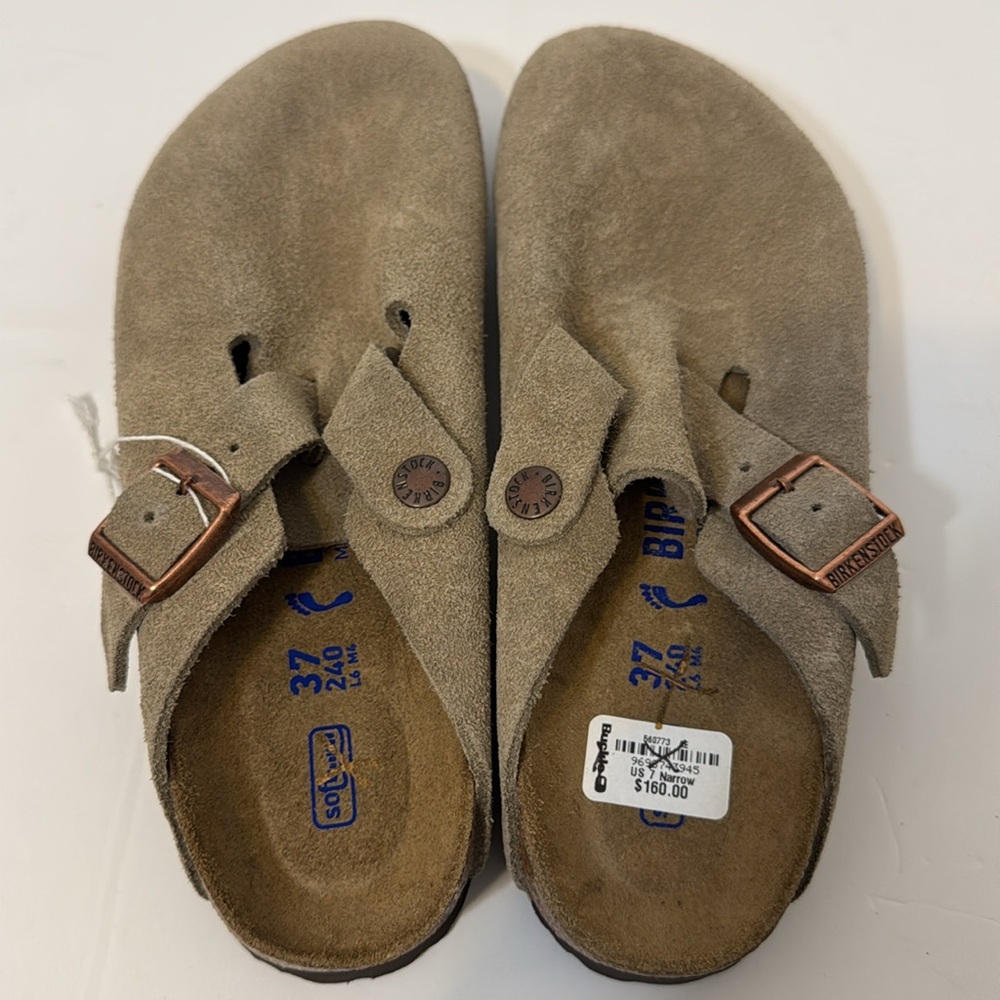 Birkenstock Suede Sandals - Tan